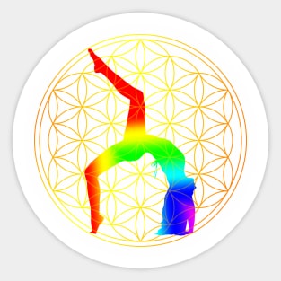 Yoga Wheel of Life Sticker